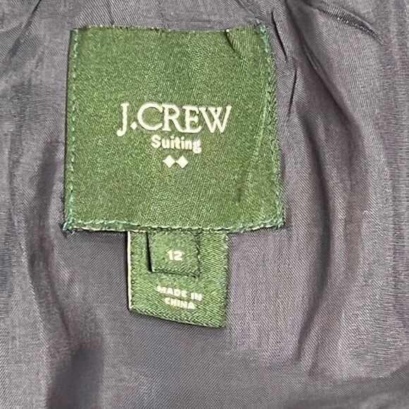 J. Crew Factory navy blue pleated sleeveless dress size 12 - Picture 13 of 14